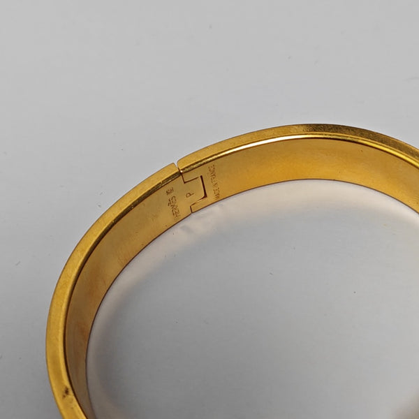 Clic H Metal Red Bangle