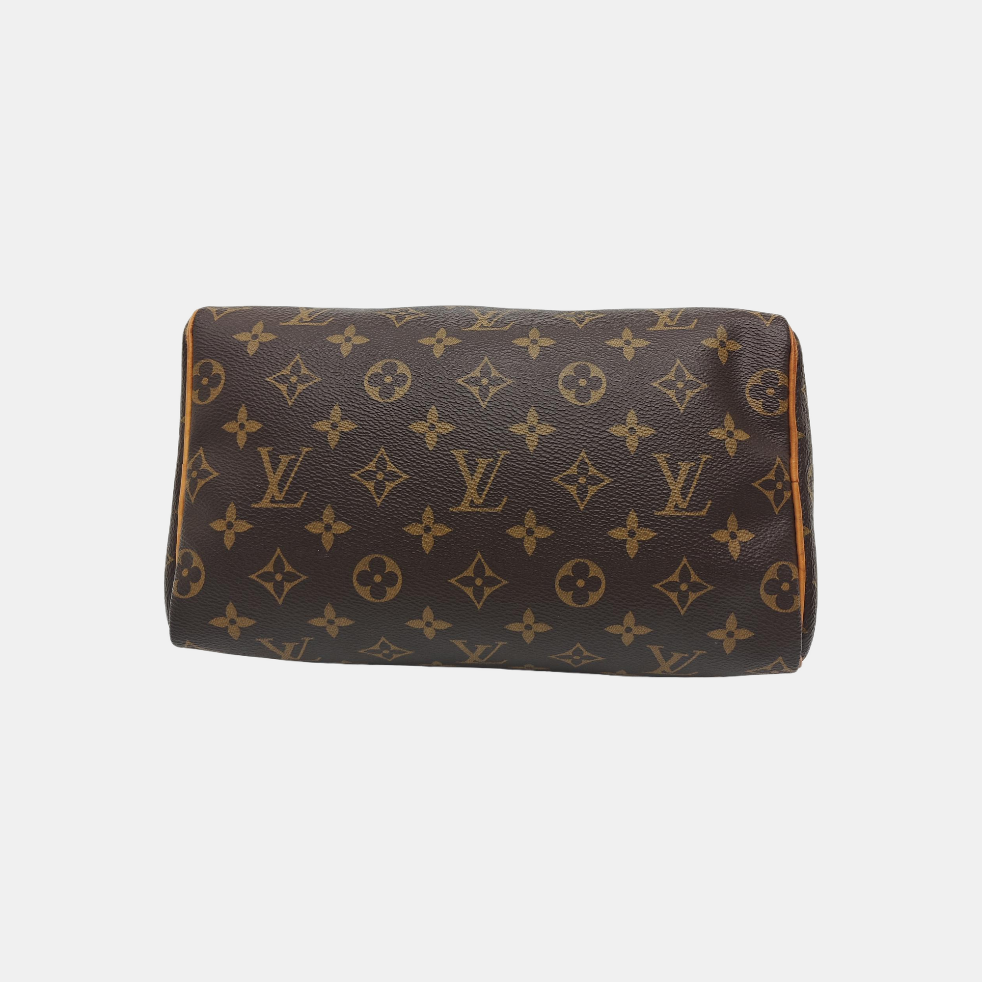 SPEEDY 25 Monogram Coated Canvas Brown
