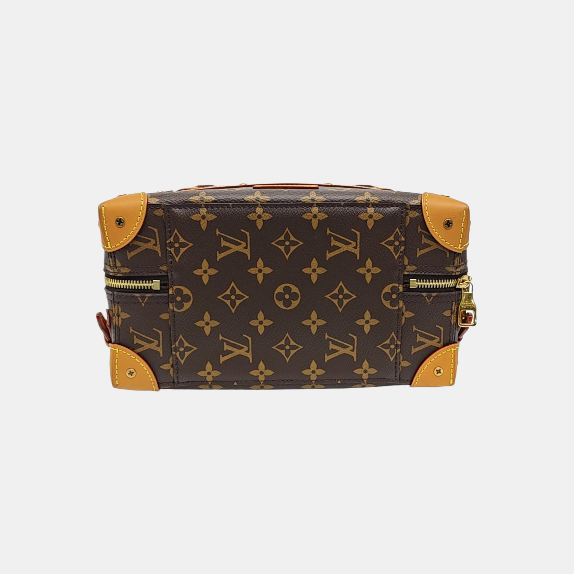 SOFT TRUNK PM Monogram Coated Canvas Brown