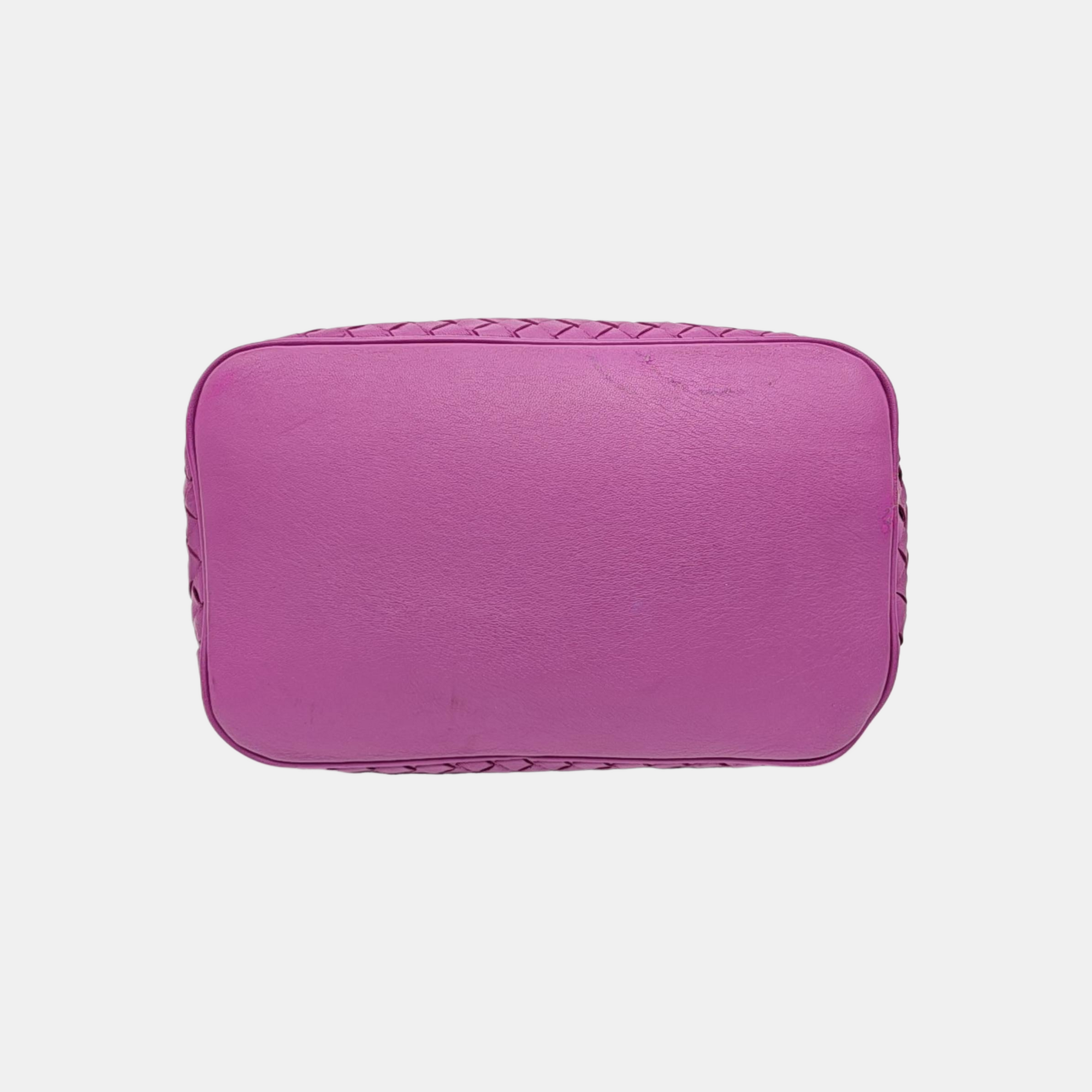 Calfskin Bucket Bag Purple