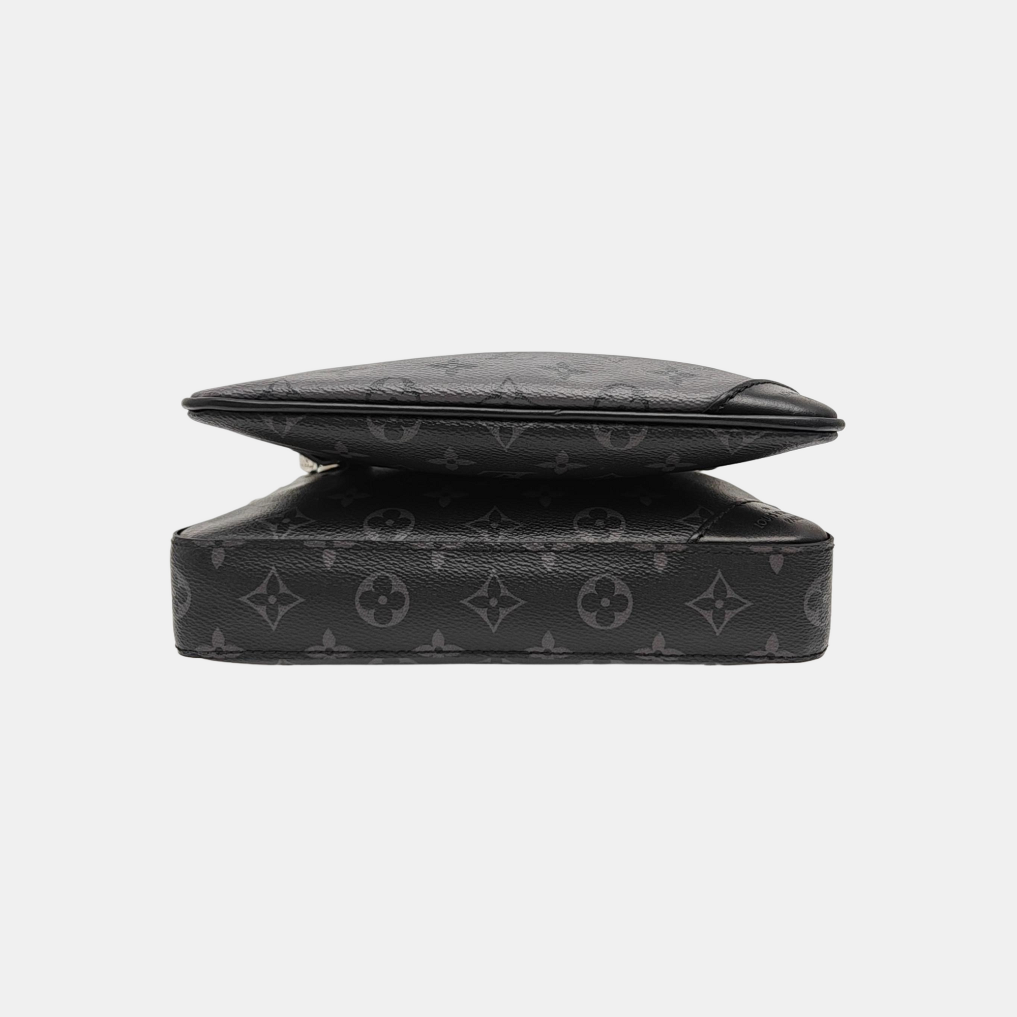 TRIO Monogram Coated Canvas Gray