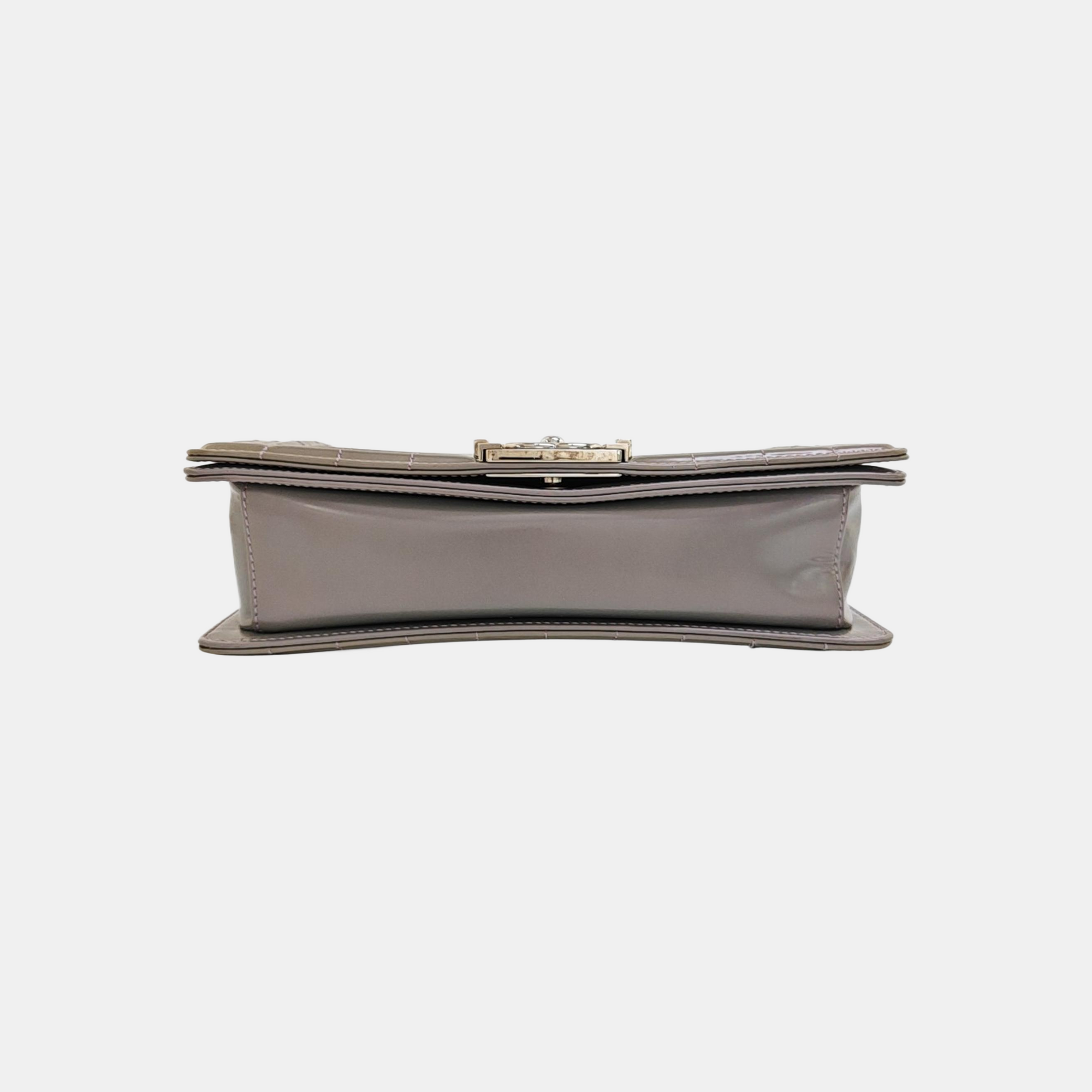 BOY CHANEL Medium Patent Calfskin Purple