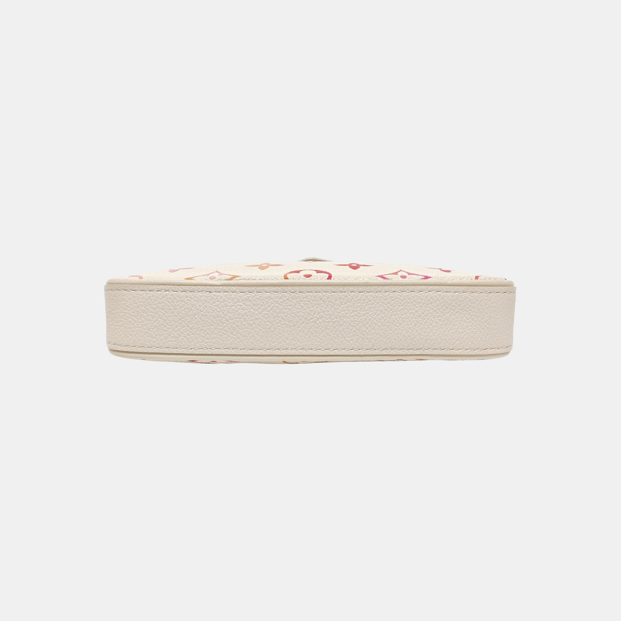EASY POUCH ON STRAP Monogram Calfskin Beige