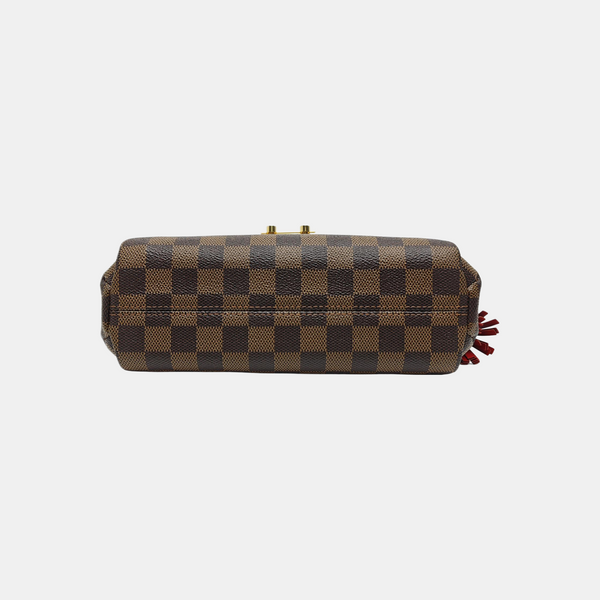 CROISETTE Damier Ebene Coated Canvas Brown