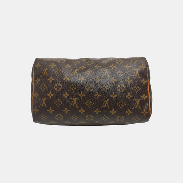 SPEEDY 30 Monogram Coated Canvas Brown