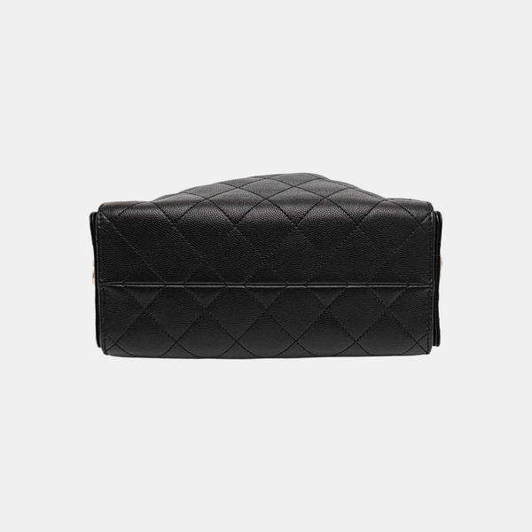 CHANEL 25 Quilted Denim Blue