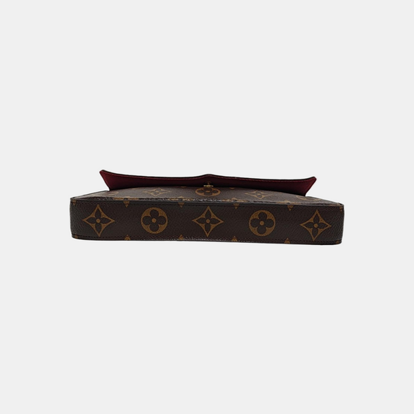 Félicie Monogram Lona Revestida Marrón