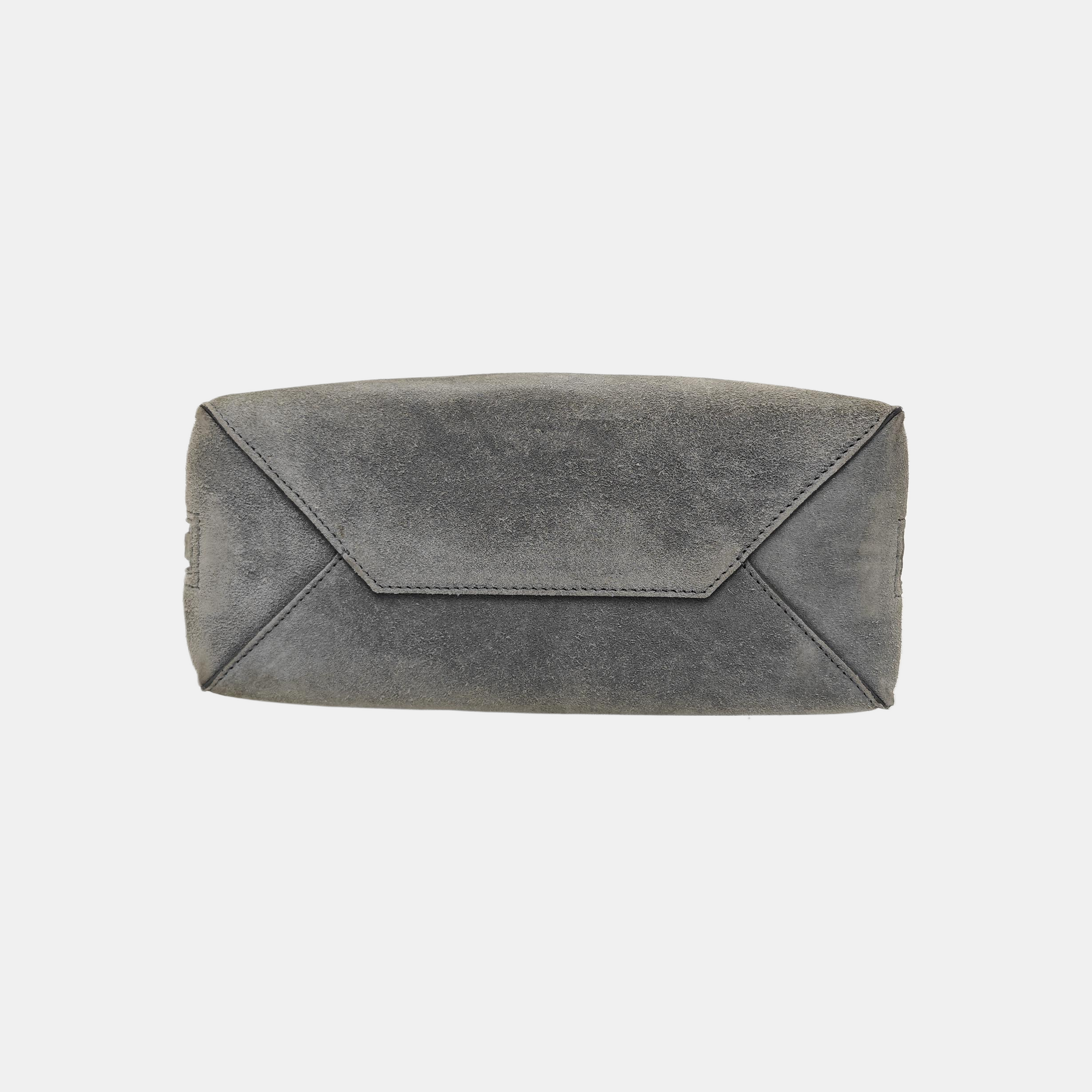 Suede Tote Bag Gray