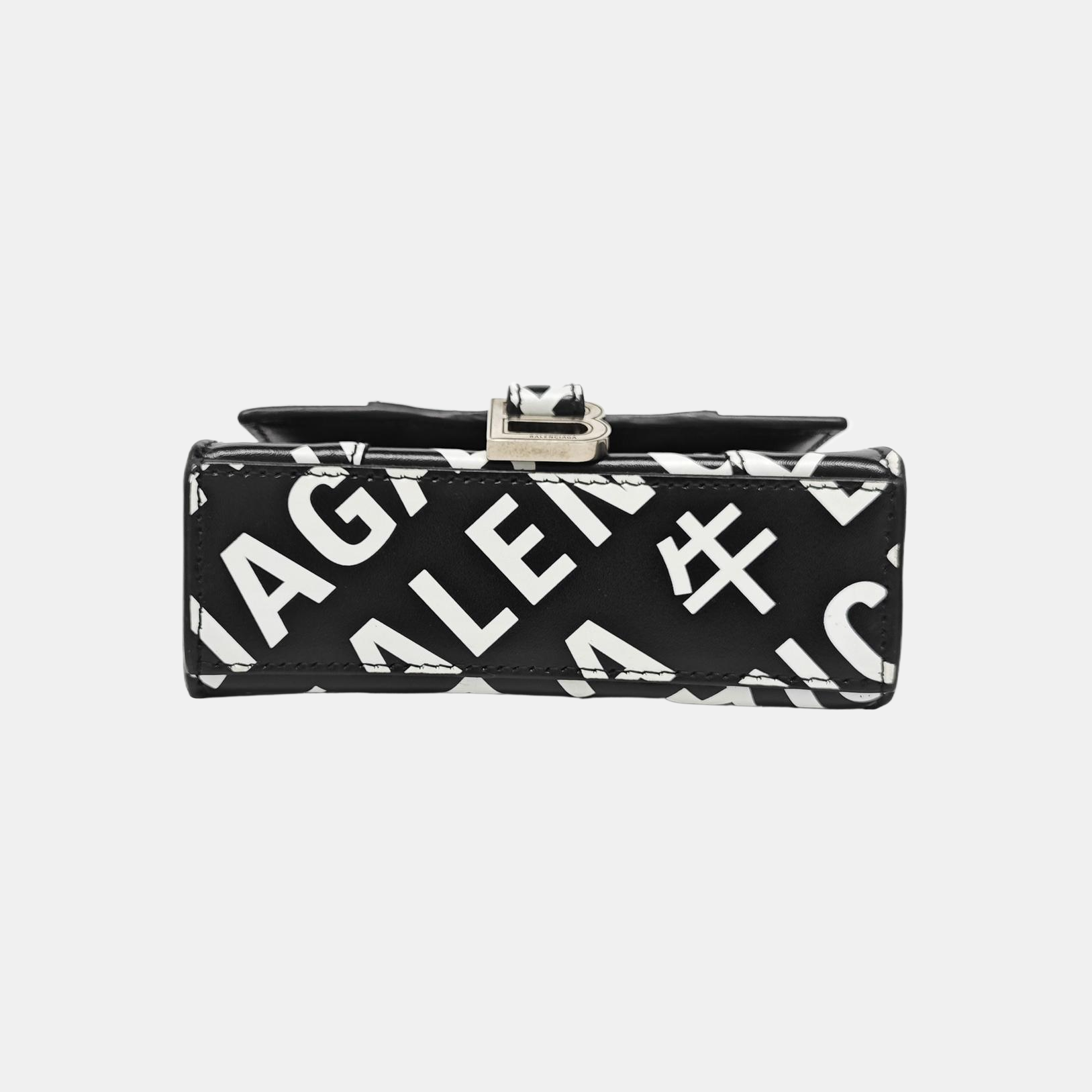 Hourglass Mini Calfskin Black