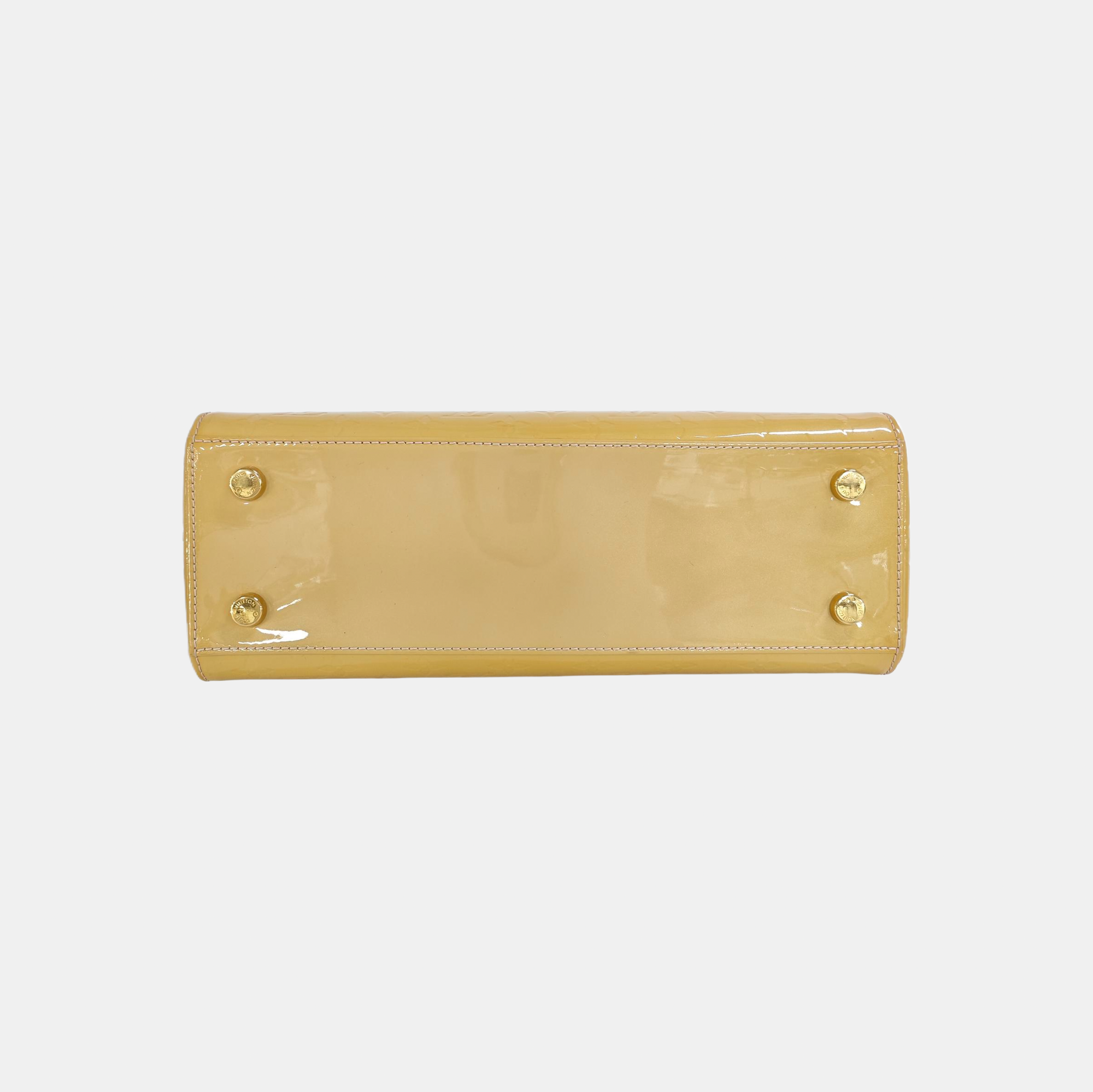 BREA MM Monogram Patent Leather Yellow