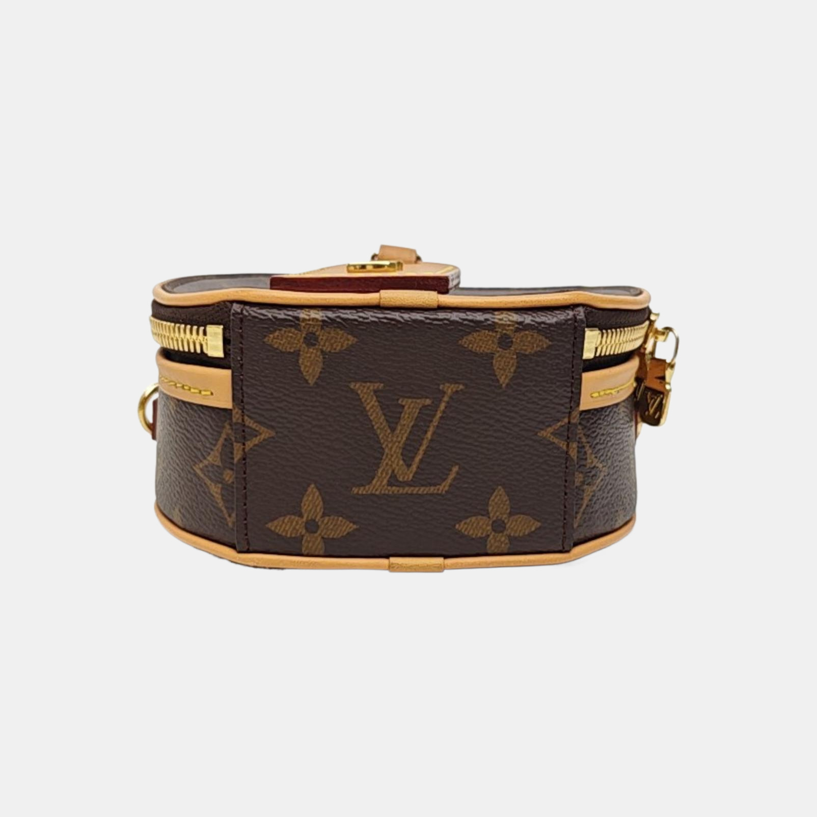 BOITE CHAPEAU Mini Monogram Coated Canvas Brown