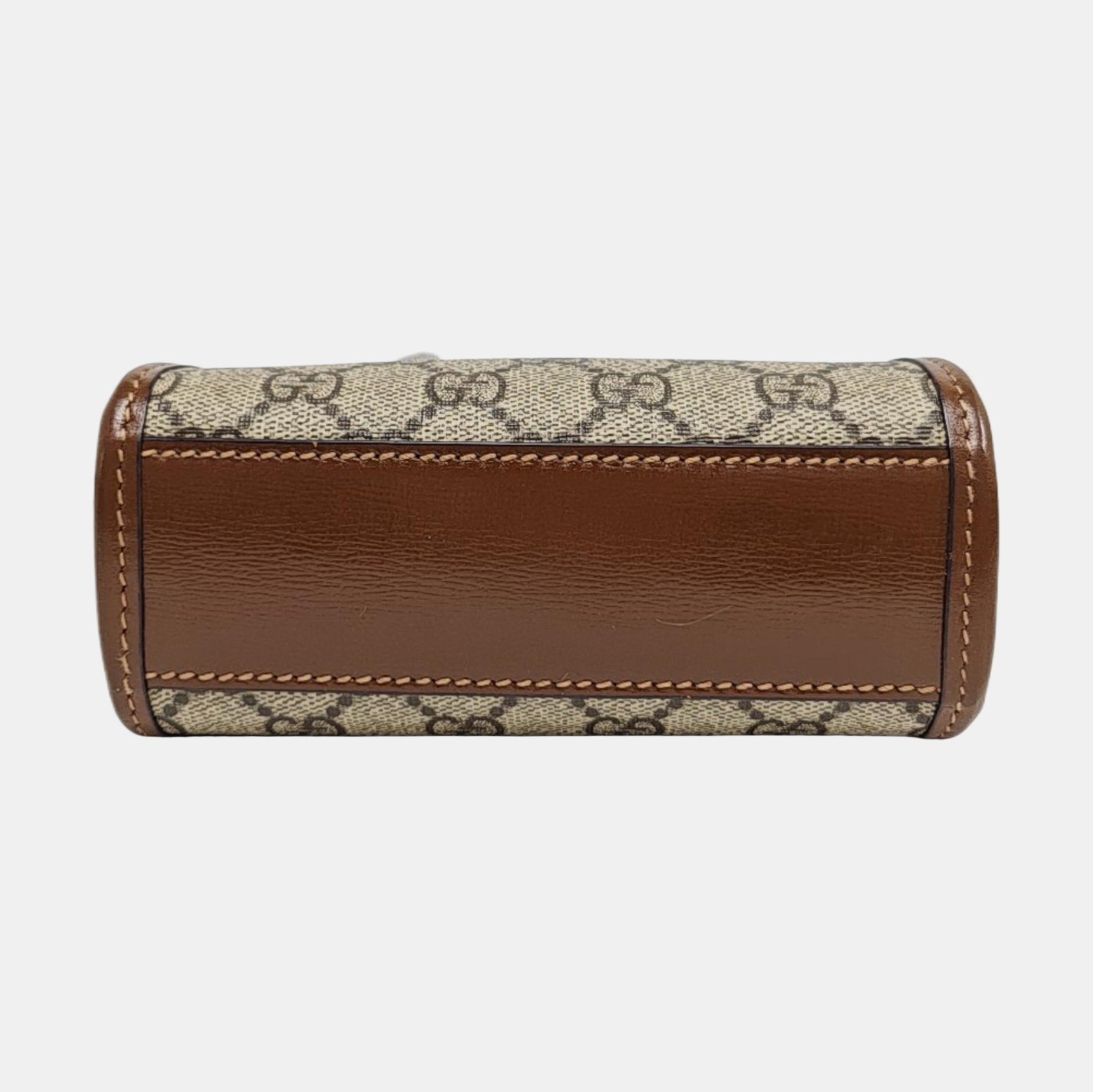 Retro Mini Monogram Coated Canvas Beige