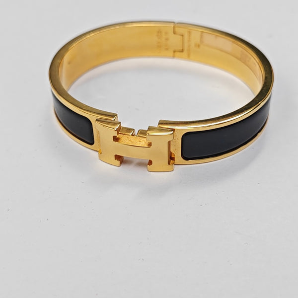Clic H Metal Gold Bangle