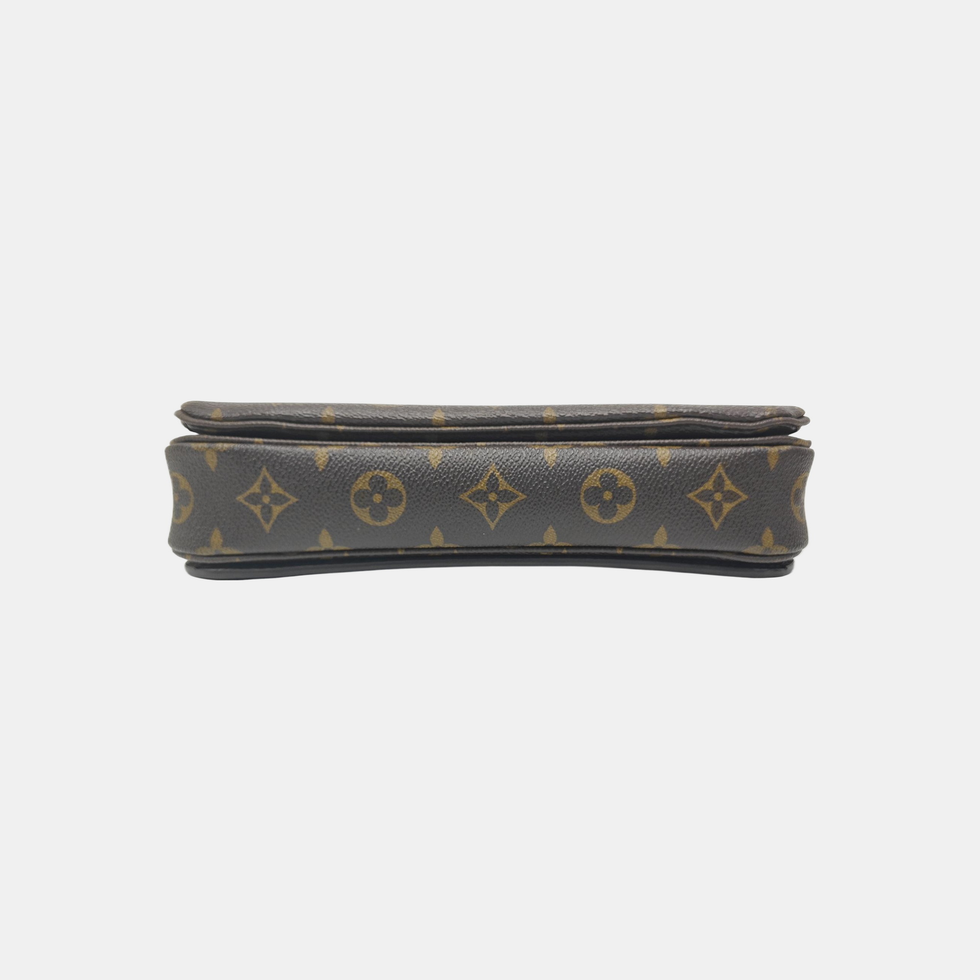 MÉTIS MM Monogram Coated Canvas Brown