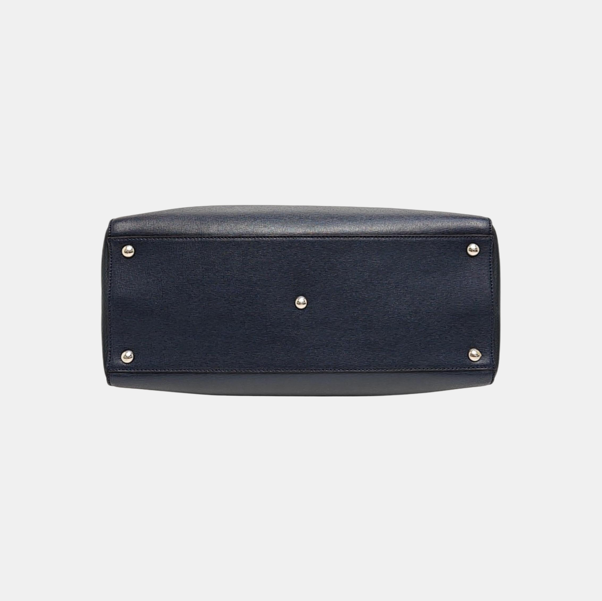 2 Jours Medium Calfskin Blue