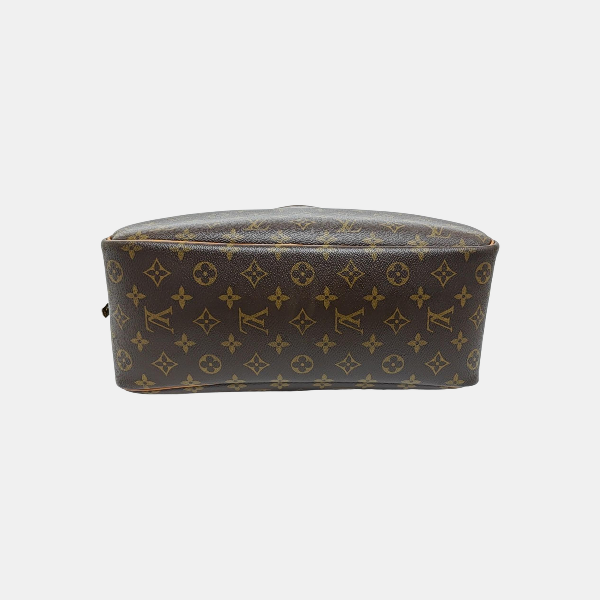 DEAUVILLE Monogram Coated Canvas Brown