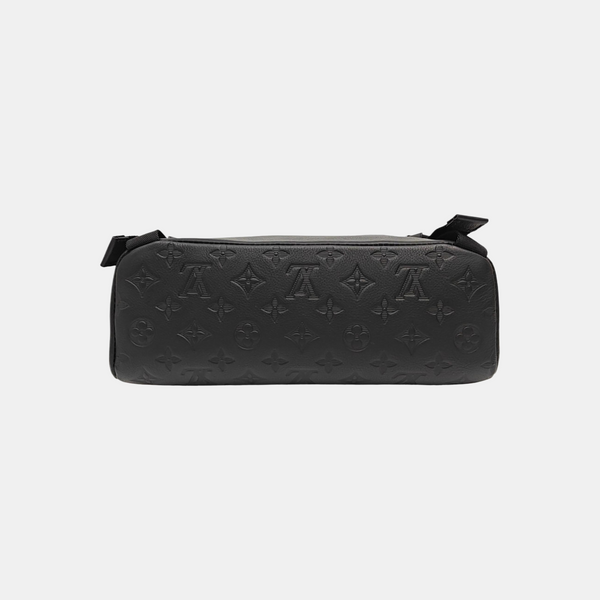 Monogram Calfskin Shoulder Bag Black