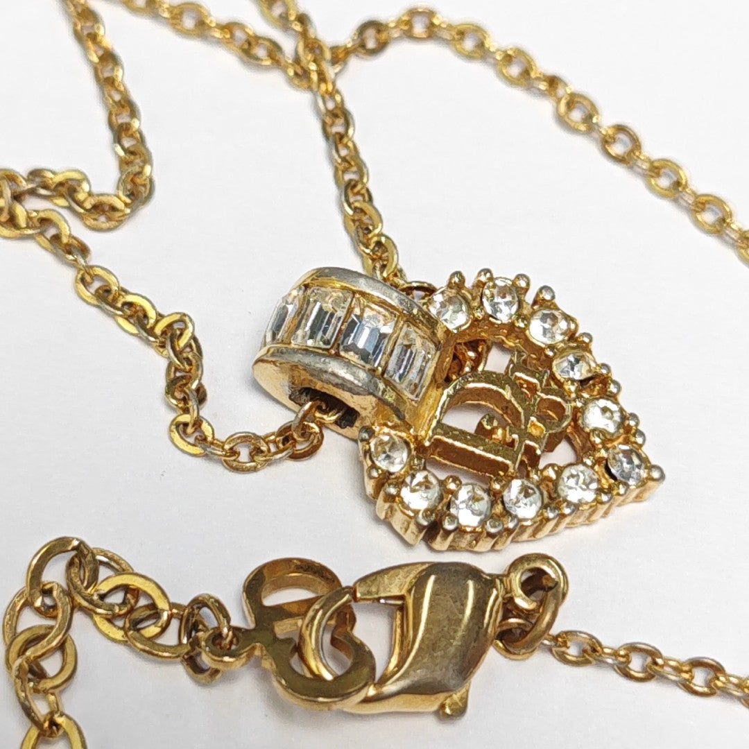 Dior Oblique Metal Gold Necklace