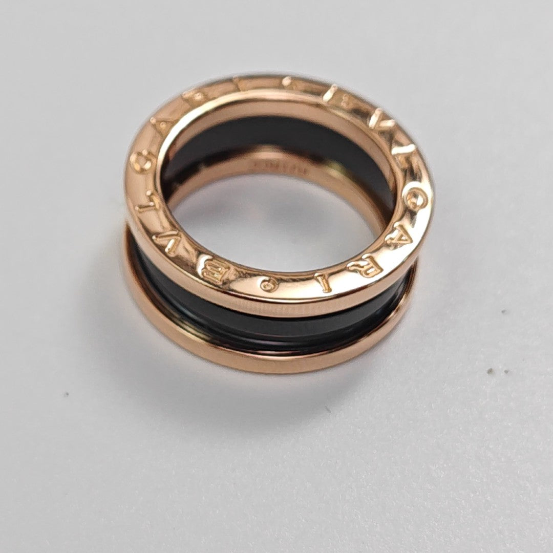 B.ZERO1 18k Rose Gold Ring EU 51