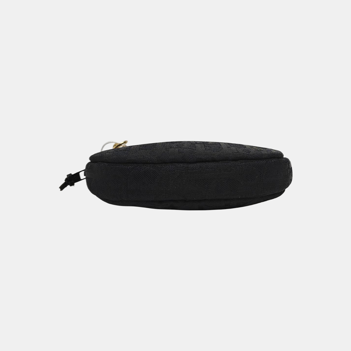 Oblique Fabric Clutch Black