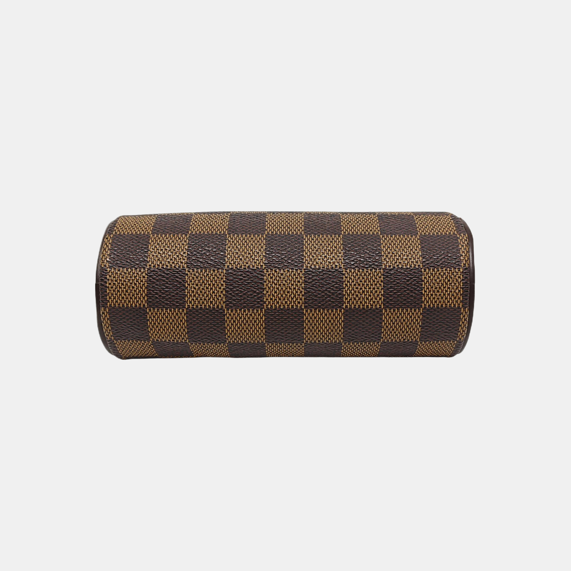 PAPILLON Mini Damier Ebene Coated Canvas Brown