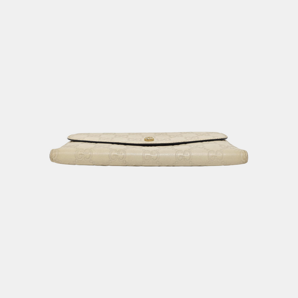 Monogram Calfskin Wallet Beige