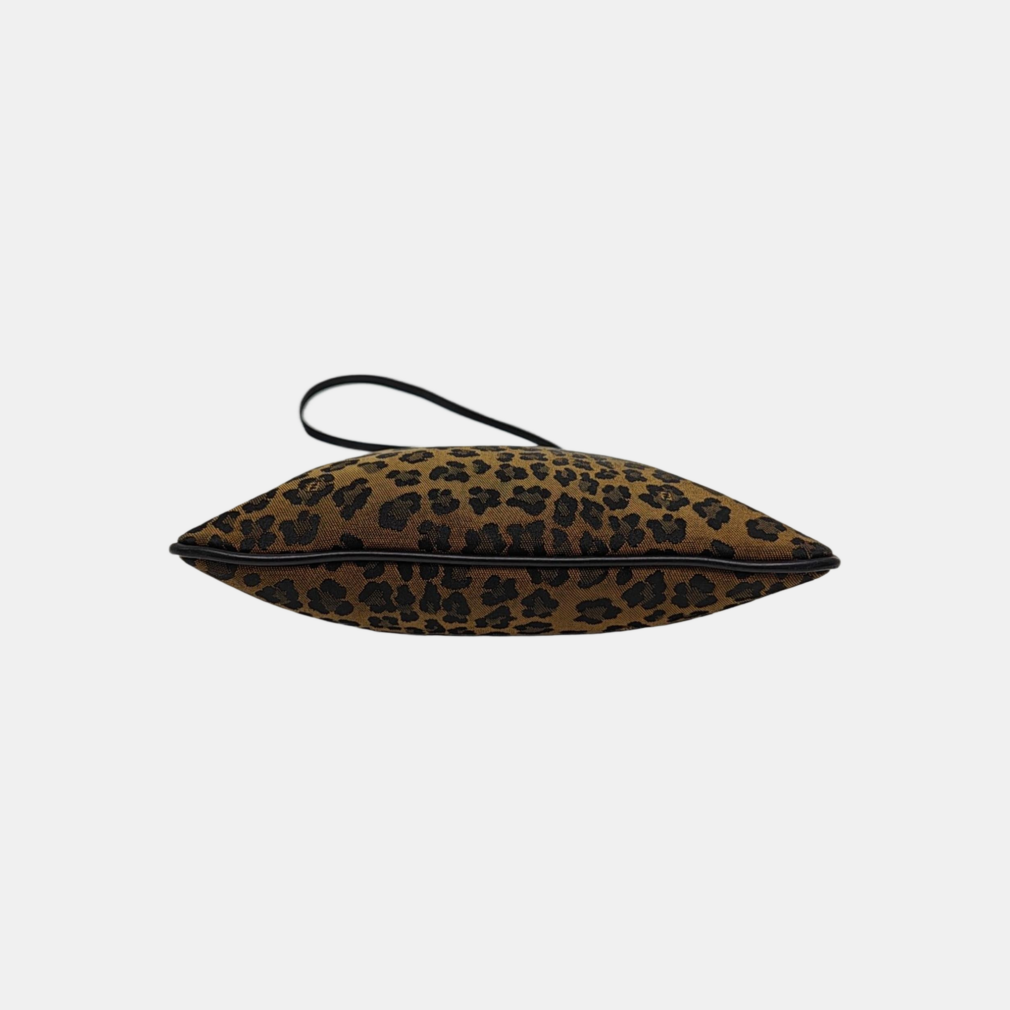 Fabric Shoulder Bag Brown