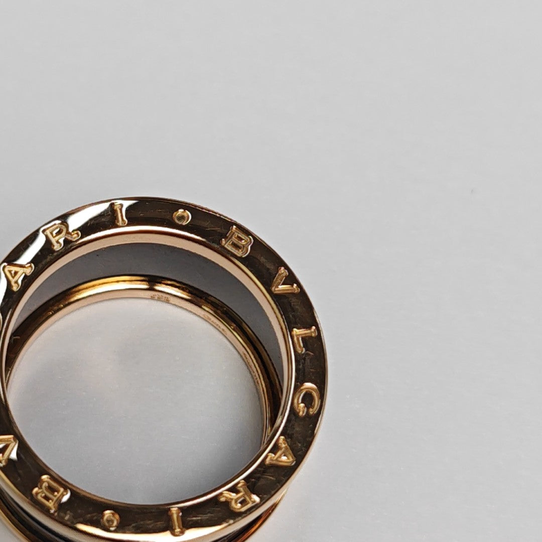 B.ZERO1 18k Rose Gold Ring EU 55