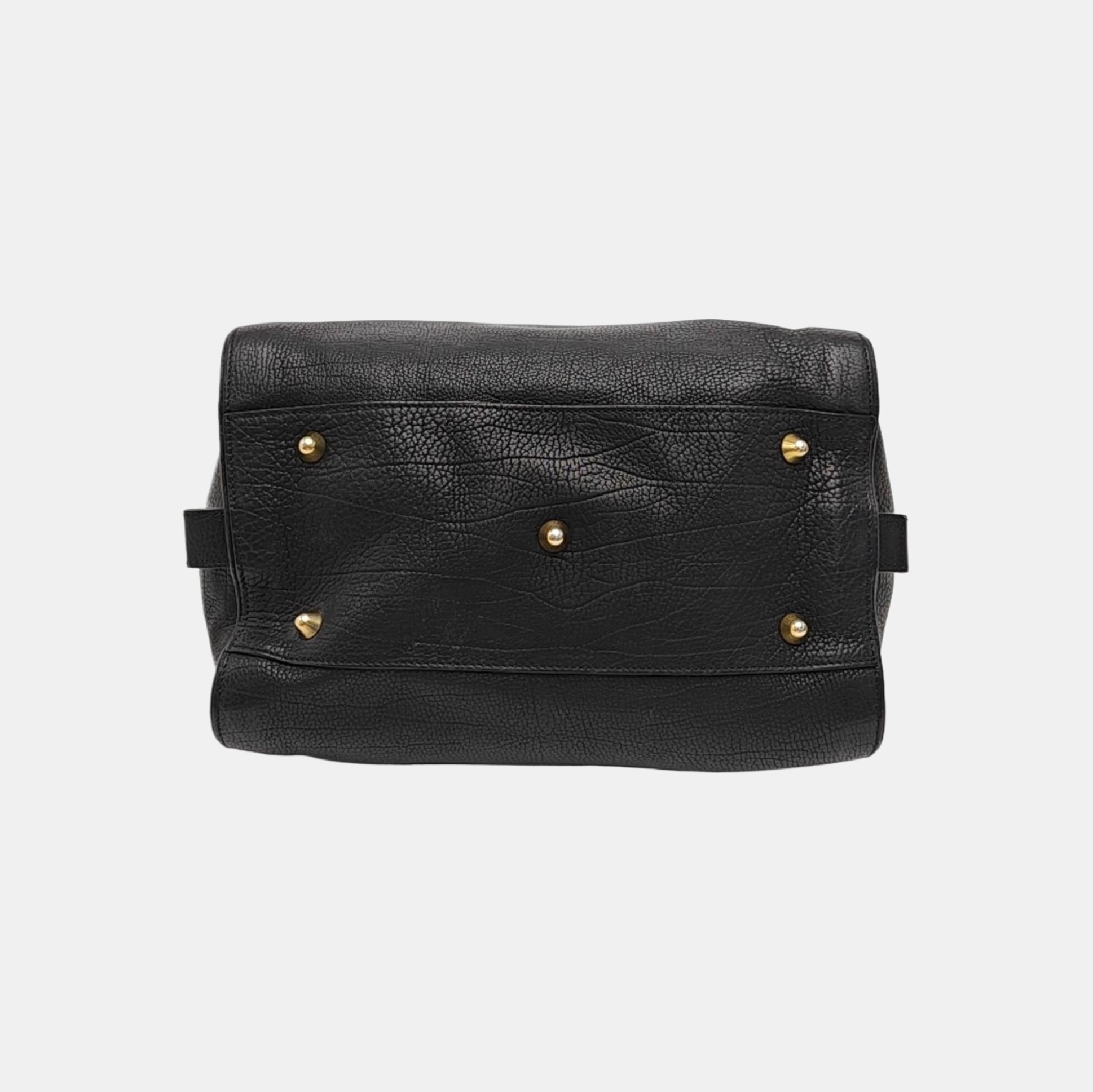 Calfskin Shoulder Bag Black