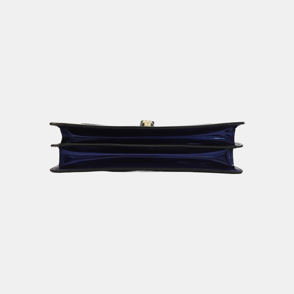 SERPENTI FOREVER Medium Patent Leather Blue