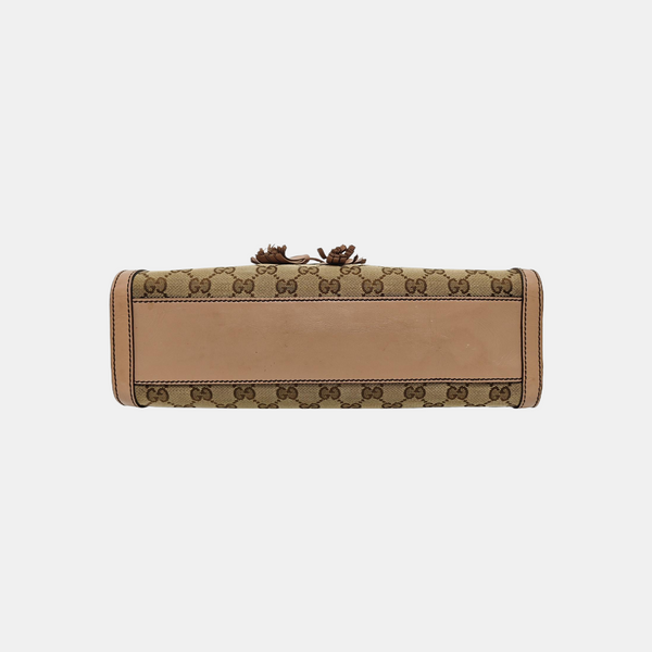Emily Chain Monogram Fabric Brown