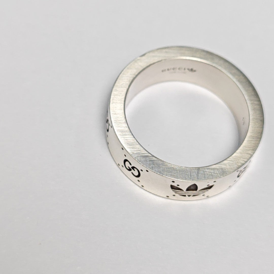 Adidas X Gucci 925 Sterling Silver Ring HK 13