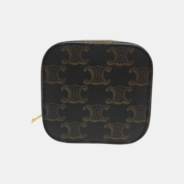 Coated Canvas Shoulder Bag Black
