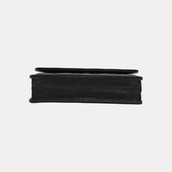 WOC Quilted Grained Calfskin Black