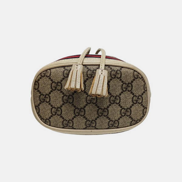 Ophidia Mini Monogram Coated Canvas Beige