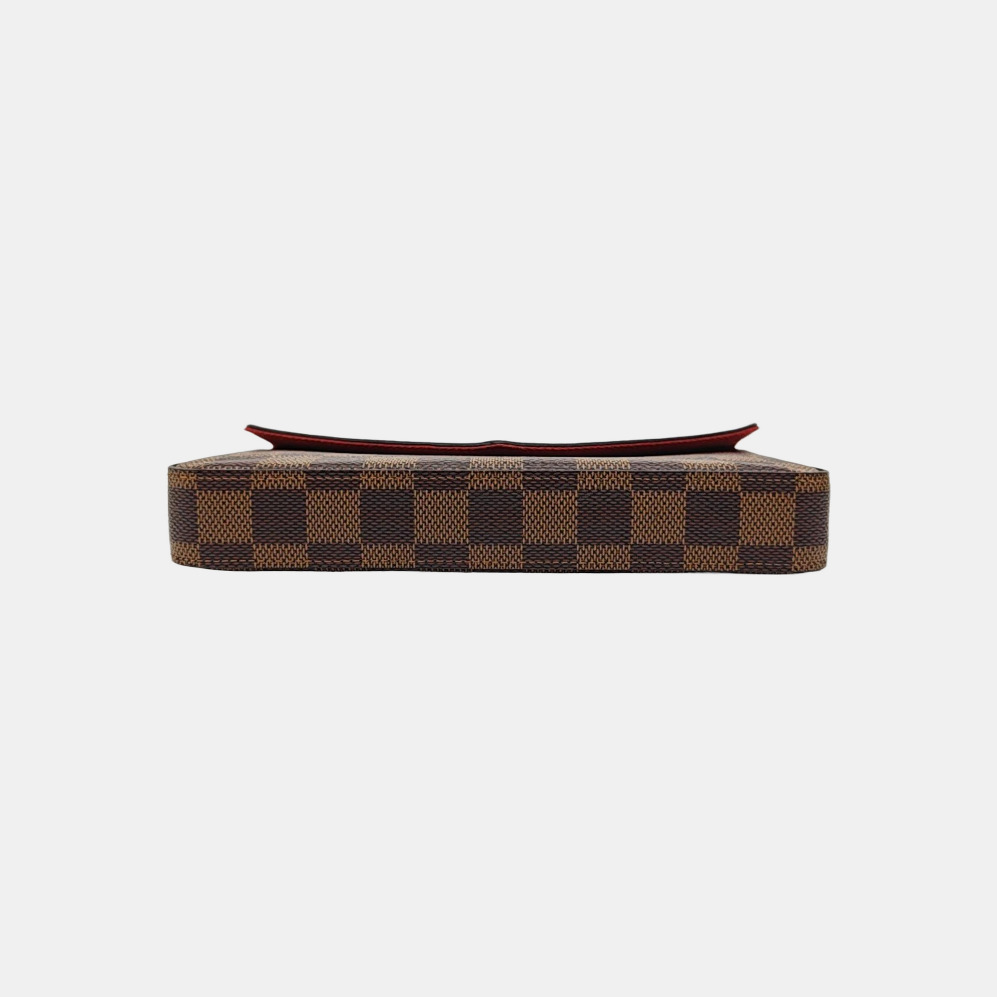 FÉLICIE Damier Ebene Coated Canvas Brown