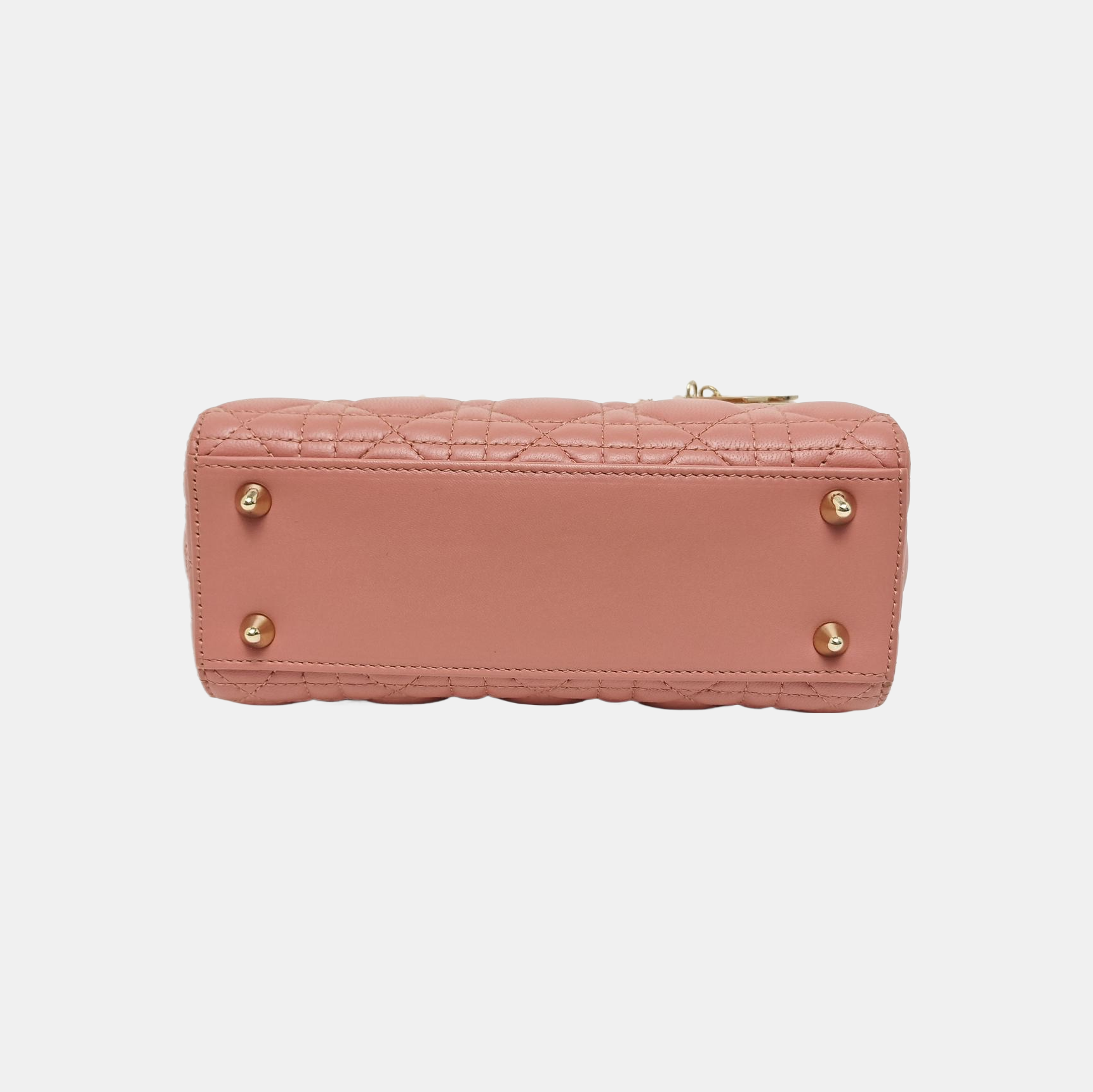 Lady Dior Small Cannage Lambskin Beige