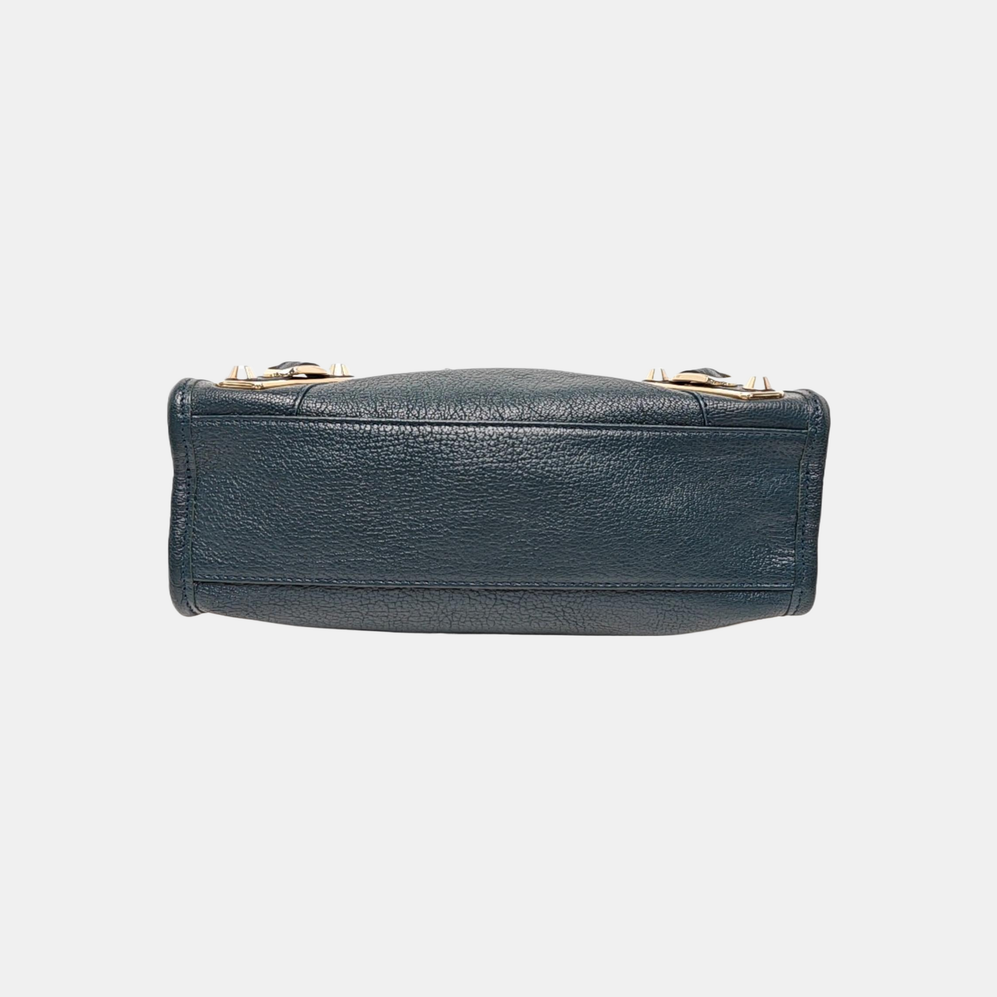 Classic Metallic Edge City Mini Lambskin Blue