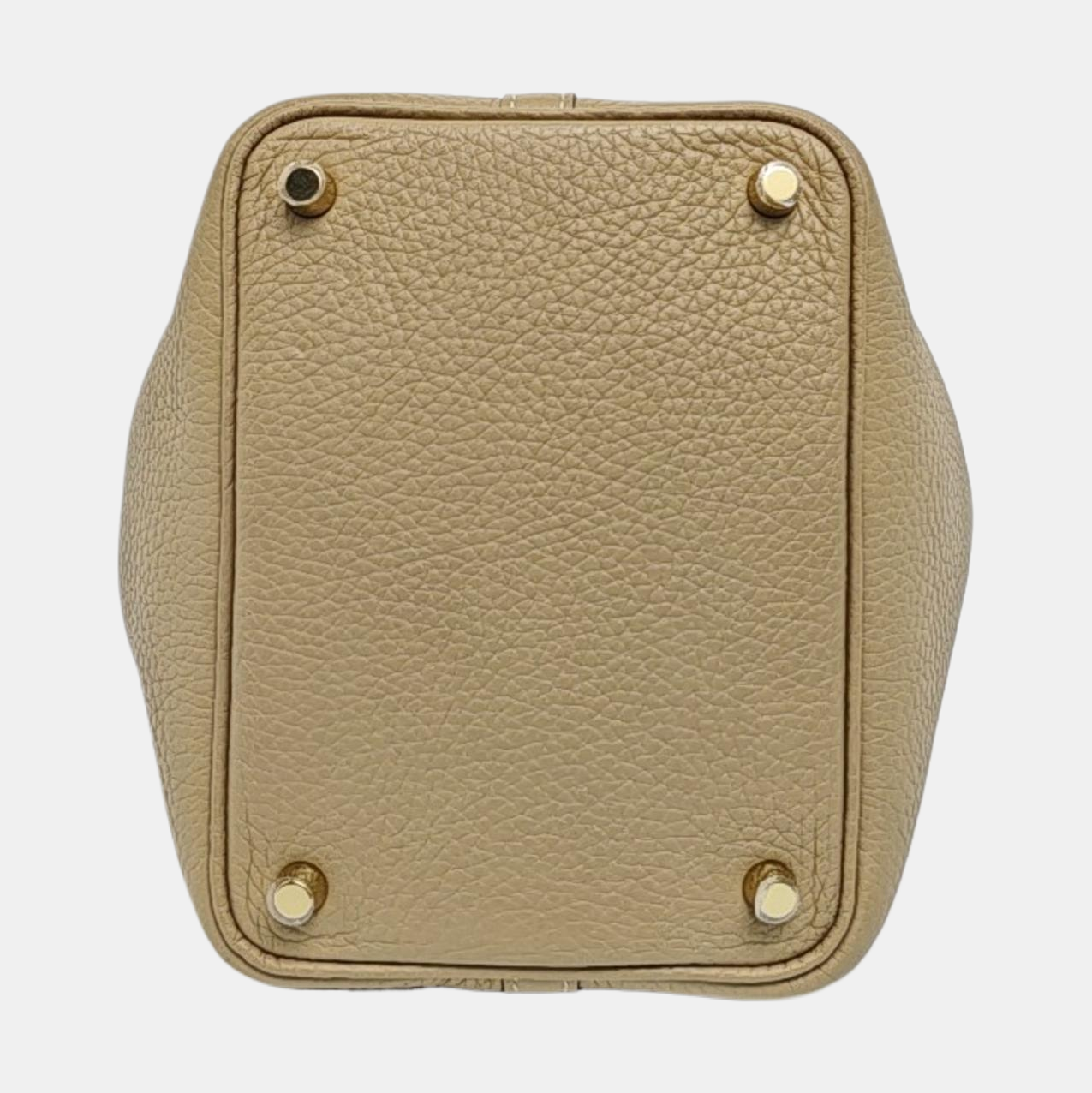 Authenticated pre-owned  Picotin Lock 18 Clemence Beige - Bucket Bag at Looply
