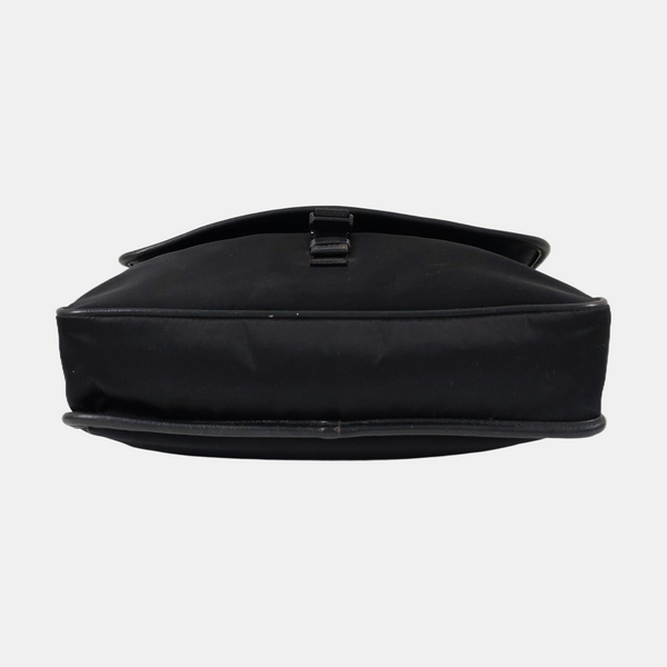 Nylon Shoulder Bag Black