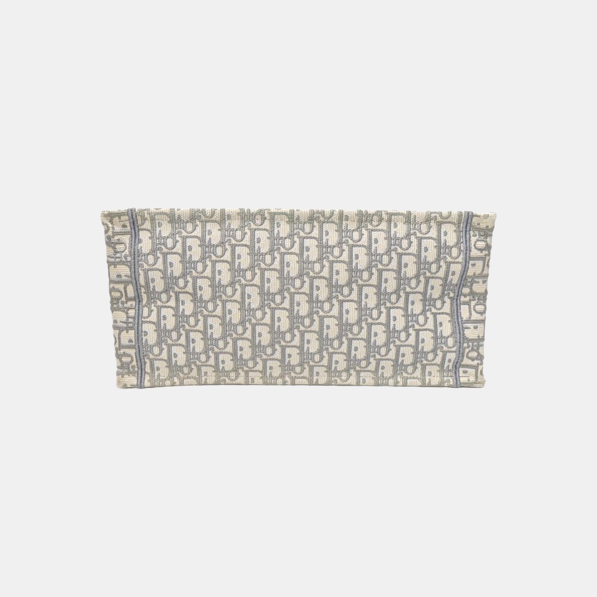 Book Tote Medium Oblique Canvas White
