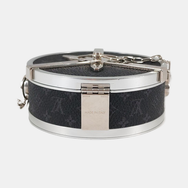 Monogram Coated Canvas Crossbody Bag Black