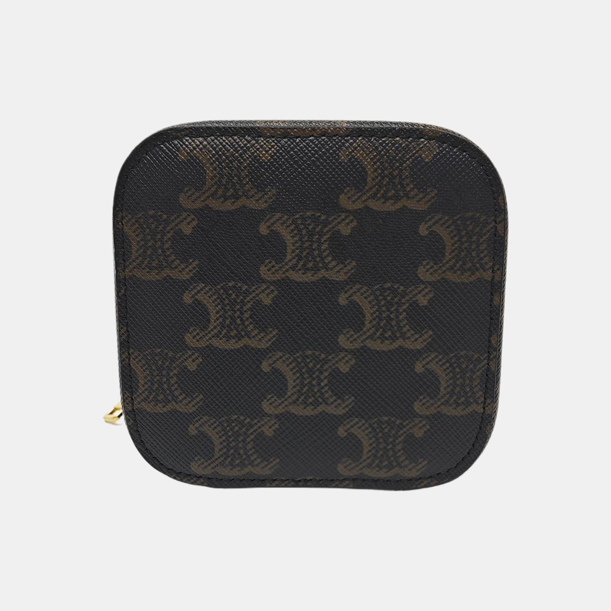 Coated Canvas Shoulder Bag Black