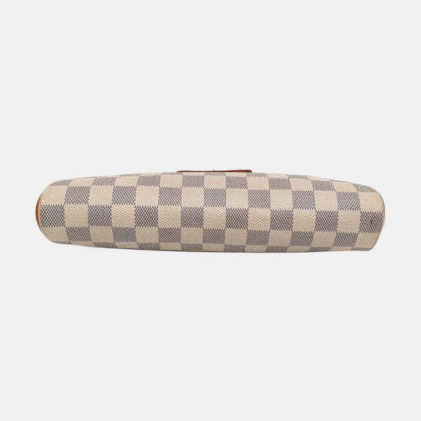 EVA Damier Azur Coated Canvas White