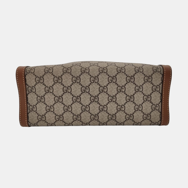 Padlock Small Monogram Coated Canvas Beige