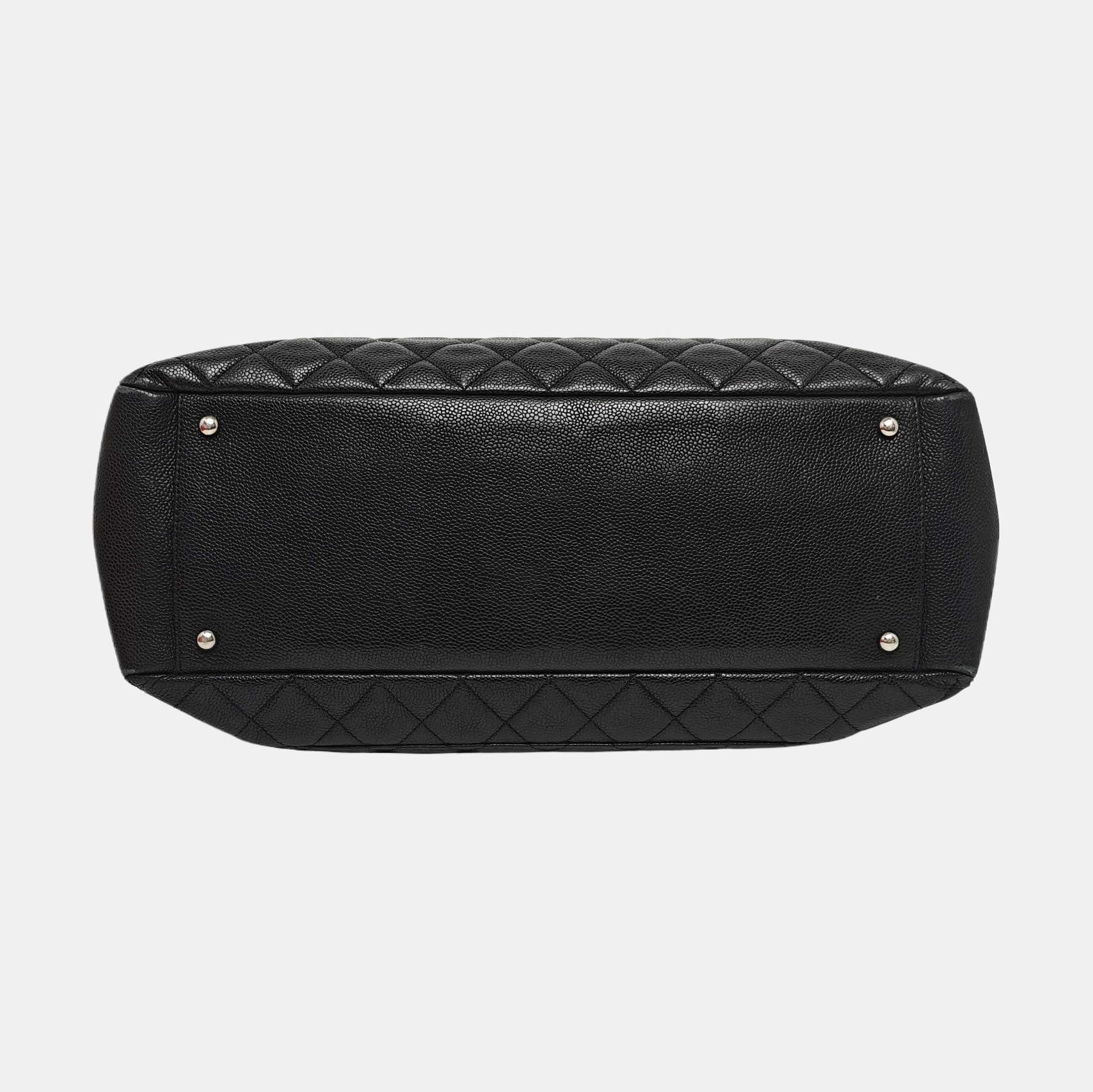 CHANEL GST Extra Large Quilted Grained Calfskin Black