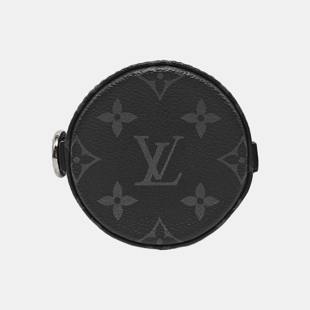 Monogram Coated Canvas Shoulder Bag Black