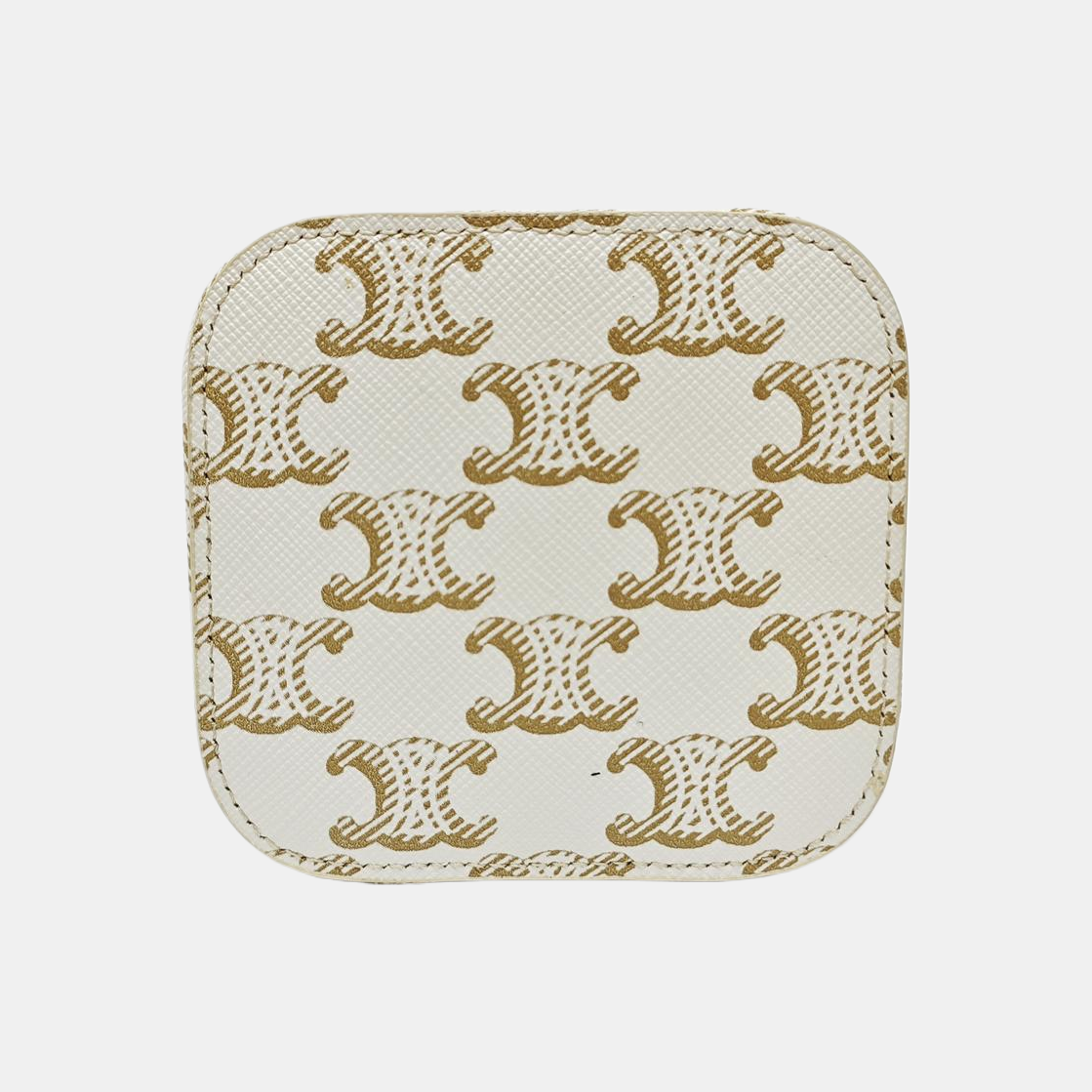 Coated Canvas Shoulder Bag White