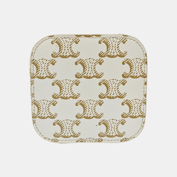 Coated Canvas Shoulder Bag White