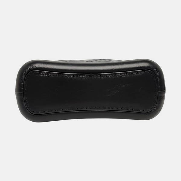 GABRIELLE Small Quilted Vintage Calf Black